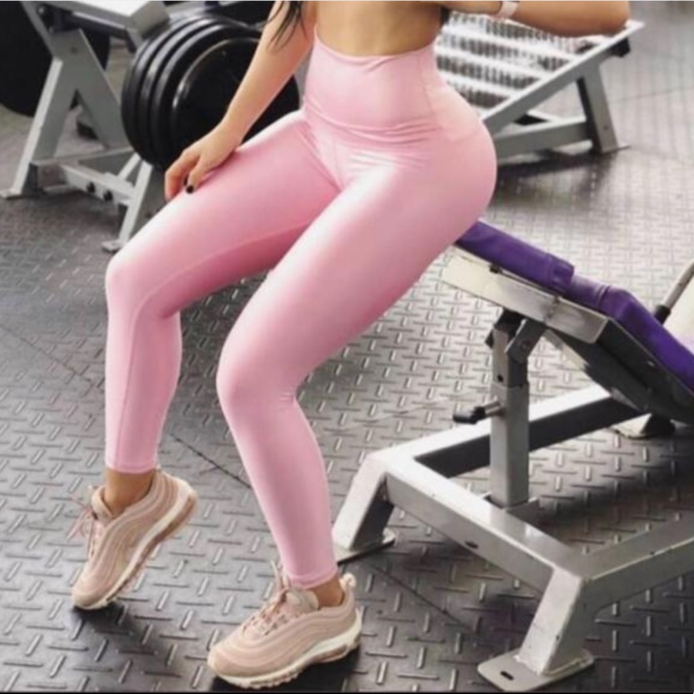 Faux Leather Leggings One Size (S-L)